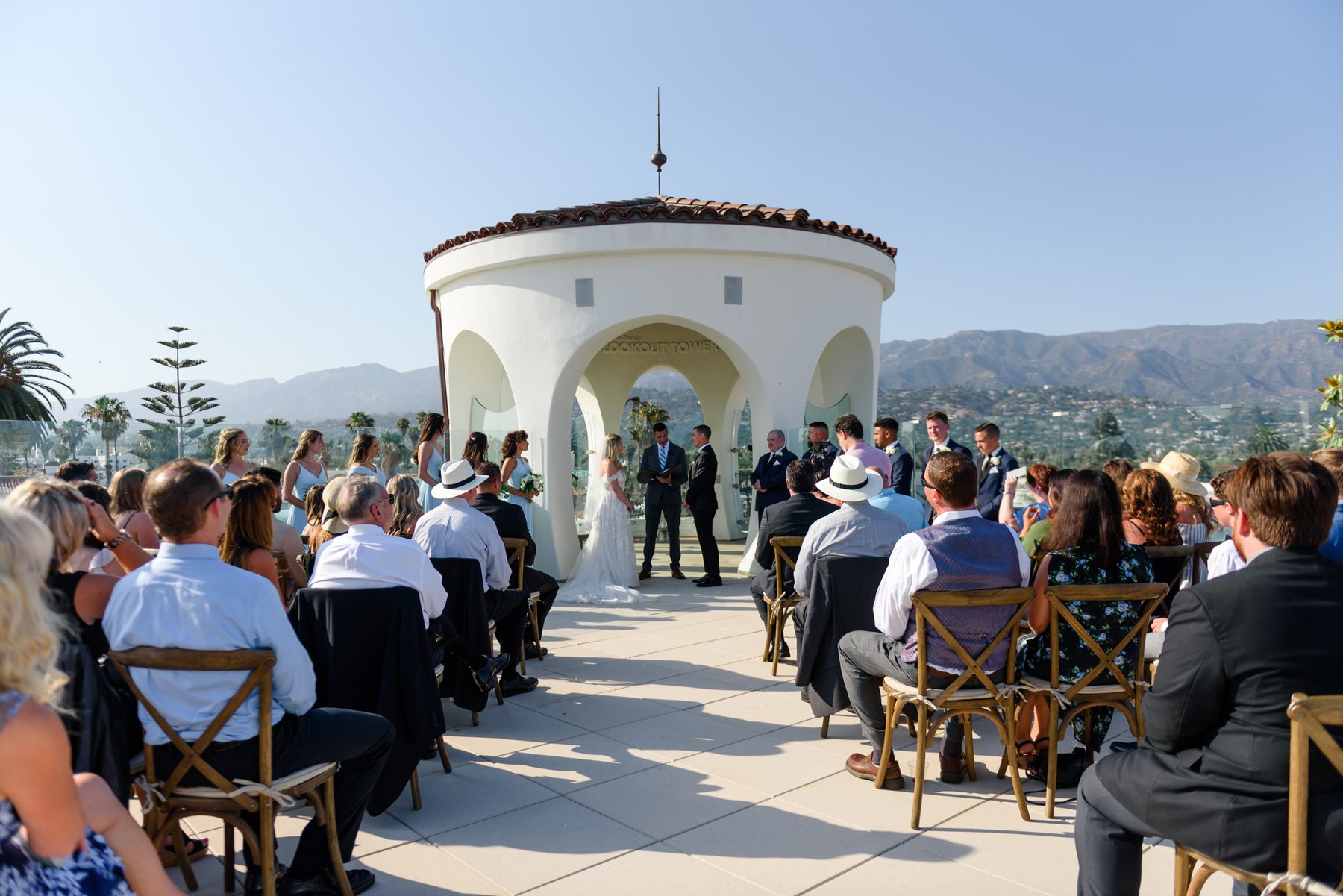 Coast and Vine wedding ceremony